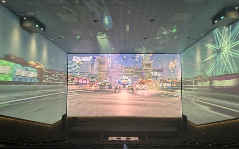ScreenX shows movies, concerts, sports and short films on screens at the front, left, right — and now above — the audience in roughly 30 theaters across South Korea.