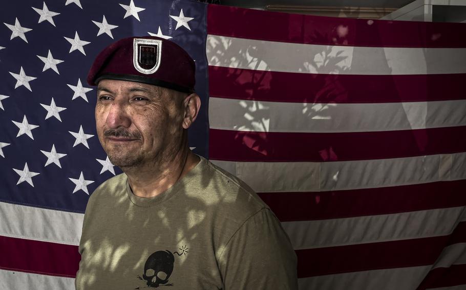 Hector Barajas-Varela founded the Deported Veterans Support House in Tijuana and is pictured there on June 3. 