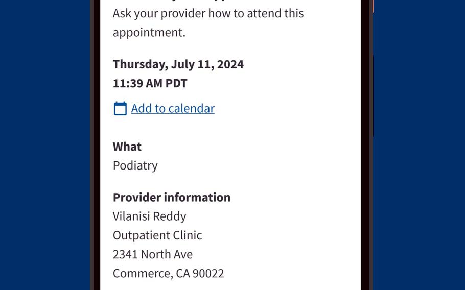 A smartphone displays a new VA app.