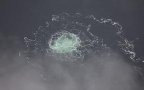 FILE - In this picture provided by Swedish Coast Guard, a leak from Nord Stream 2 is seen, on Sept. 28, 2022. Investigators found traces of subsea explosives in samples taken from a boat that has been one aspect of a probe into the sabotage of the Nord Stream gas pipelines under the Baltic Sea last year, European diplomats have told the U.N. Security Council. (Swedish Coast Guard via AP, File)