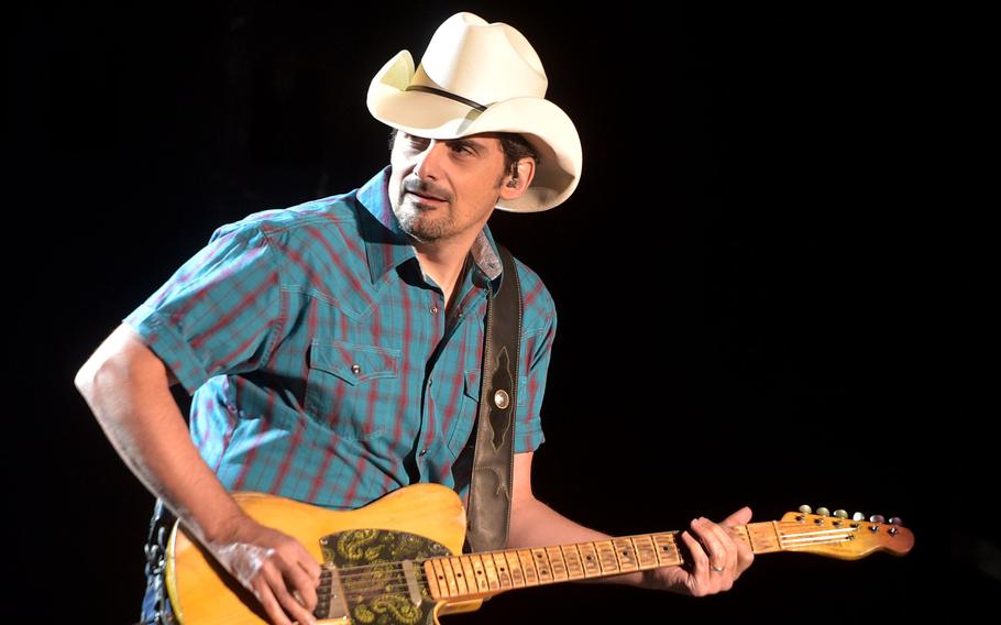 Country star Brad Paisley plans to perform in Switzerland in February.