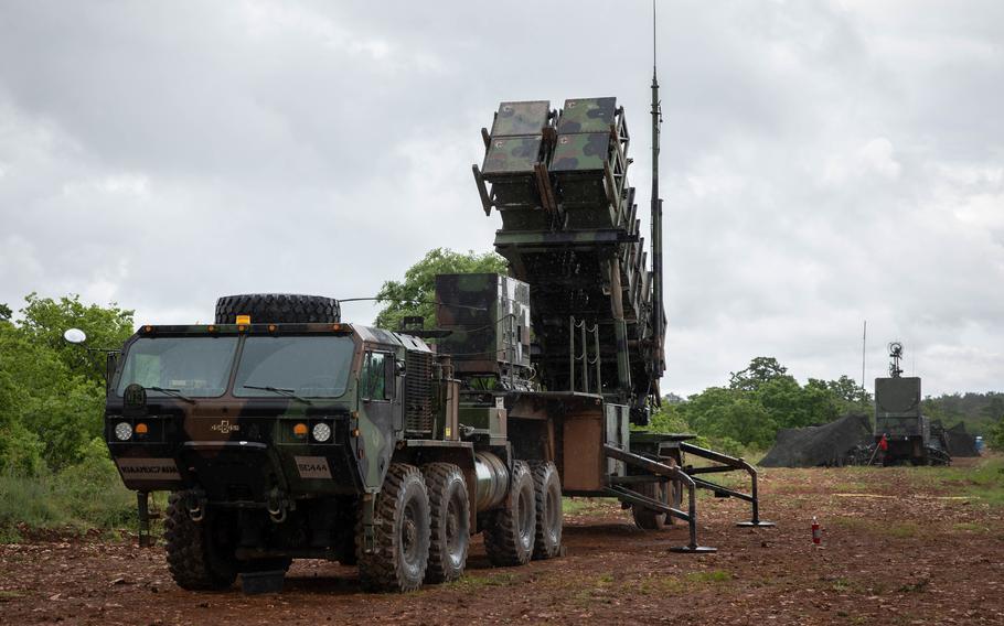 Pictured here is an Army Patriot missile system of the 5th Battalion, 7th Air Defense Artillery that arrived in Croatia on May 17, 2021, to participate in DEFENDER-Europe 21 associated exercises Astral Knight 21 and Immediate Response 21.  The Pentagon announced Friday, April 8, 2022, that the U.S. is deploying a Patriot missile system to Slovakia, along with troops to operate it, after Slovakia sent a long-range, anti-aircraft battery to Ukraine.