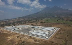 FILE -  The mega-prison known as Detention Center Against Terrorism (CECOT) stands in Tecoluca, El Salvador, March 5, 2023. (AP Photo/Salvador Melendez, File)