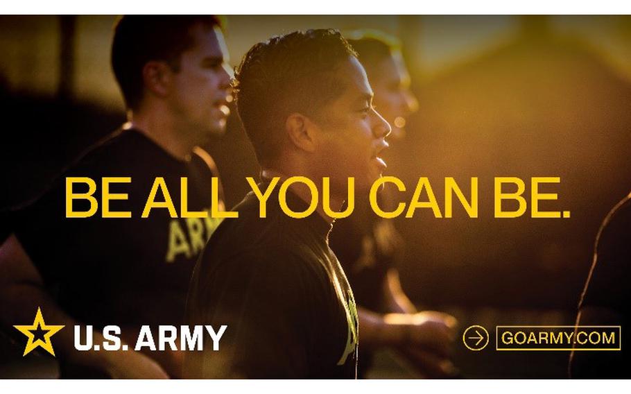 The Army will launch a new marketing campaign next year built around the old slogan, “Be All You Can Be,” which was used in Army advertising from about 1981 to 2001. As part of the rebranding, Army marketers redesigned the service’s star logo to appear clearer online. 