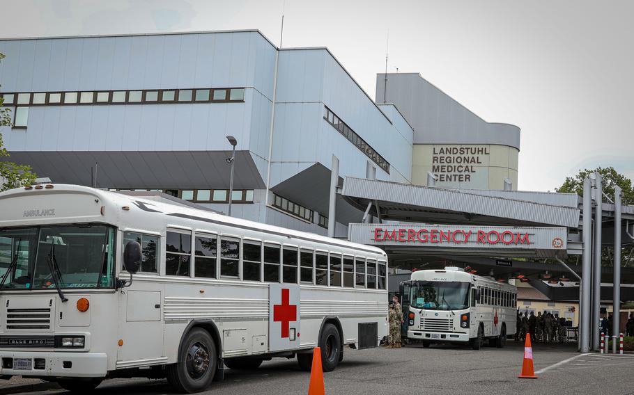 All gate entrances of Landstuhl Regional Medical Center were temporarily closed to all traffic causing delays for patients and staff, according to a notice shared with clinic staff Wednesday, April 10, 2024.