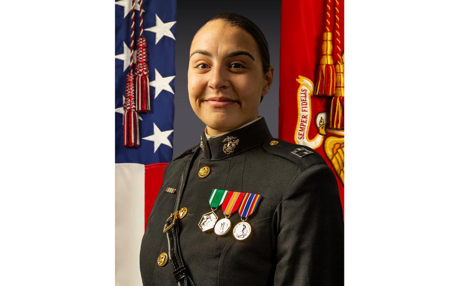 Capt. Kelsey Hastings will become the first woman to command the Marine Corps’ Silent Drill Platoon. Hastings is an artillery officer and Naval Academy graduate. 