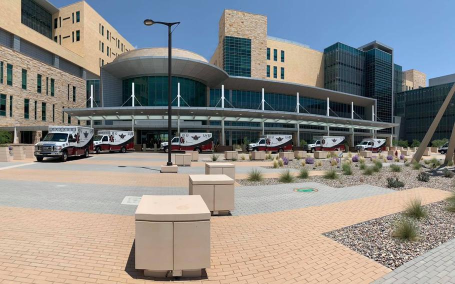 The William Beaumont Army Medical Center, which opened in July at Fort Bliss, Texas, announced Thursday, April 7, 2022, it’s operating at limited capacity after internal plumbing issues were determined to be causing the hospital’s water to have sediment in it. 