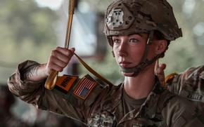 An Army paratrooper prepares for an airborne operation at Fort Bragg, N.C., May 14, 2025. During a visit to the base Thursday, Defense Secretary Pete Hegseth announced that Army paratroopers and jumpmasters will see an increase in hazardous duty incentive pay.