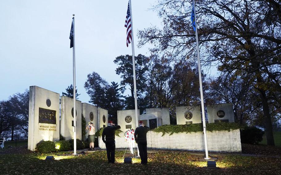 Veterans Day Candlelight Vigil held in Edison, N.J., on November  11, 2020.  