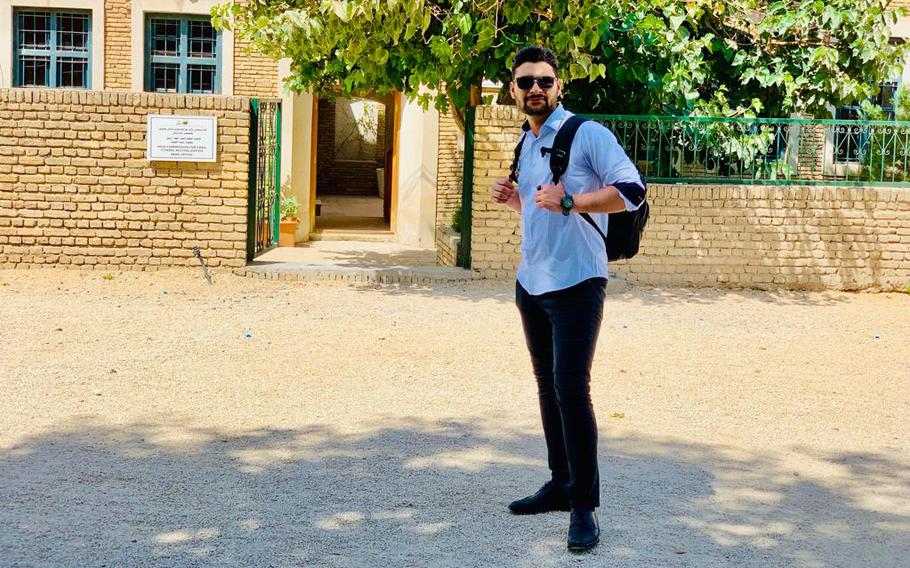 Niyam Alami, who fled Afghanistan in 2021, is now in Iraq and has spent two years waiting to reunite with his family pending a decision on his U.S. visa application. In 2022, he attended a workshop for journalists and activists in Erbil, Iraq.