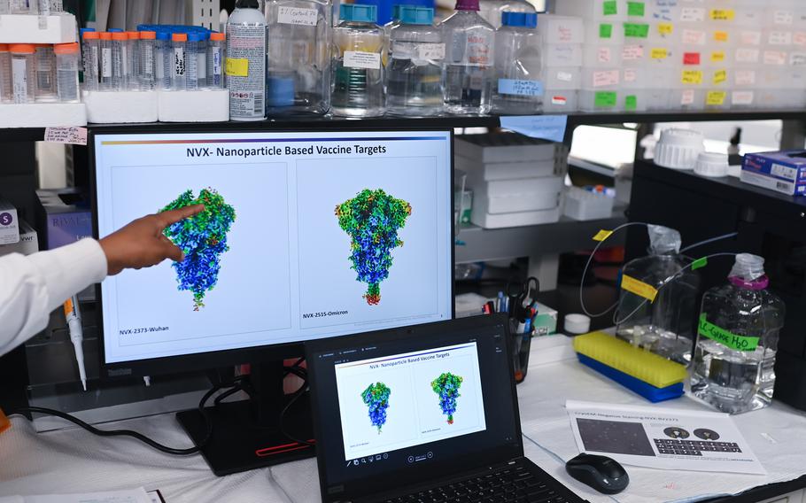 Computer models at Novavax show coronavirus variants. 
