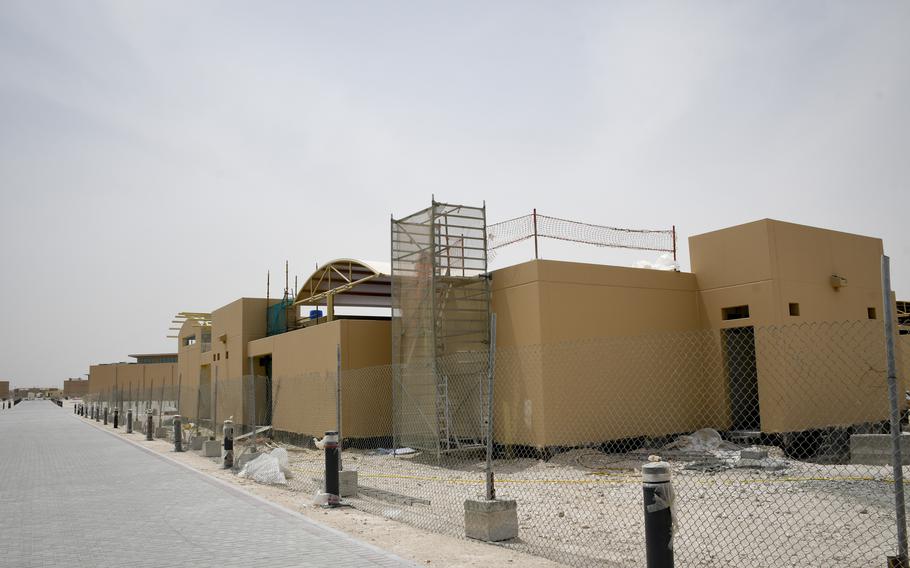 These senior officer quarters are due to be finished around October at Al Udeid Air Base, Qatar, as part of an expansion project at the base.