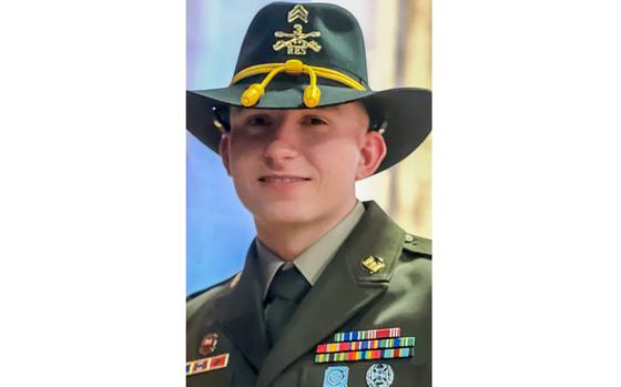 Sgt. Jesse Cruz, 23, a supply specialist assigned to Fort Hood, Texas, died Aug. 13, 2022. After losing control of his motorcycle and wrecking it, another vehicle hit him in the road and did not stop, according to the Army Criminal Investigation Division. Investigators offered $5,000 to anyone with information about the vehicle that hit Cruz.