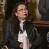 Sen. Tammy Duckworth (D-Ill.) at the U.S. Capitol on March 15. A U.S. Army helicopter that she was co-piloting in the Iraq War in 2004 was brought down by enemy fire in an attack in which she lost both legs. MUST CREDIT: Washington Post photo by Ricky Carioti