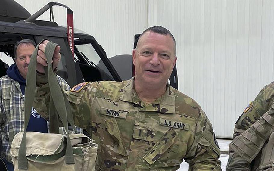 CW5 Charles Doyno, the 28th Expeditionary Combat Aviation Brigade’s former Command Chief Warrant Officer, flew his last flight earlier in December at the Johnstown Army Aviation Support Facility. Doyno retired on Friday, Dec. 30, 2022, after nearly 40 years of service.