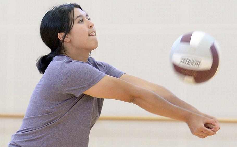 Jessica Griffin is one of eight seniors on an upperclass-laden Matthew C. Perry volleyball team.