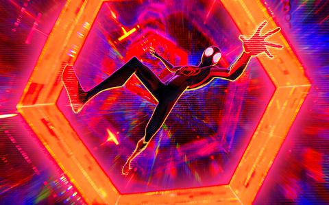 Shamiek Moore voices the titular hero in “Spider-Man: Across the Spider-Verse.”