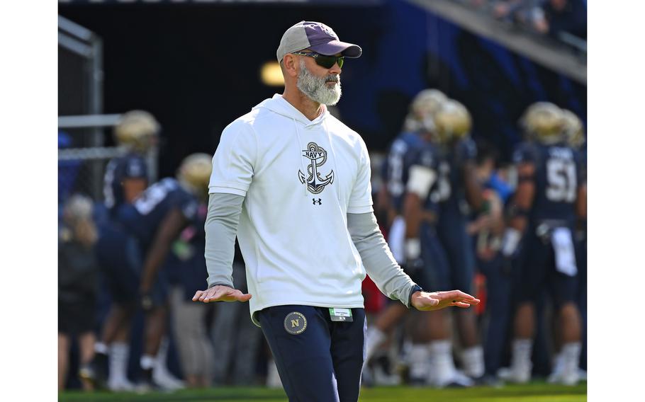 Former Navy defensive coordinator Brian Newberry was promoted in December, becoming the 40th head coach in Midshipmen program history. “It’s a phenomenal job,” Newberry said. “We’ve got great kids. I don’t think there’s a better place to coach in the country.”