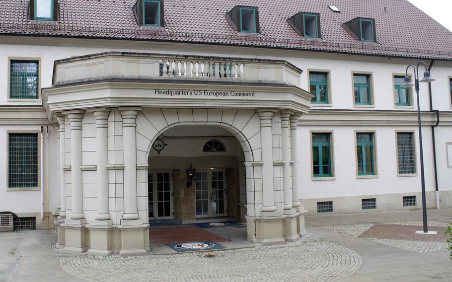 U.S. European Command headquarters at Patch Barracks in Stuttgart, Germany. 