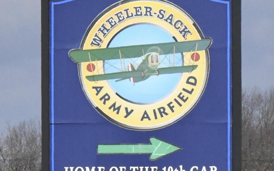 An Army base sign.