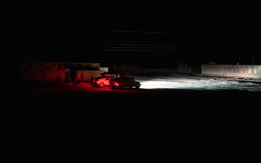 Afghan forces conduct nighttime operations in 2019.