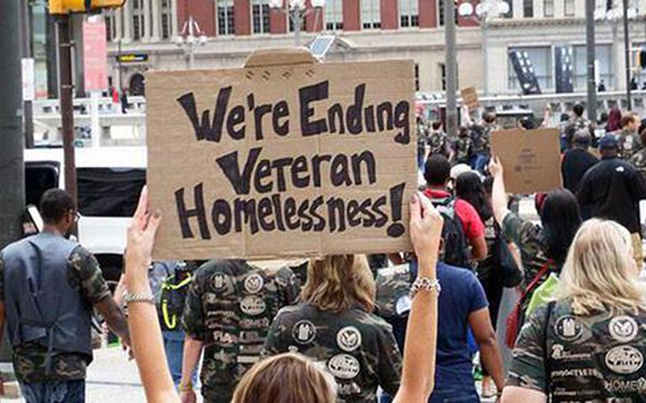 The Department of Veterans Affairs put more than 40,000 veterans into safe and stable homes last year, taking a sizable step toward its goal of eradicating homelessness among veterans in the United States, according to agency officials.