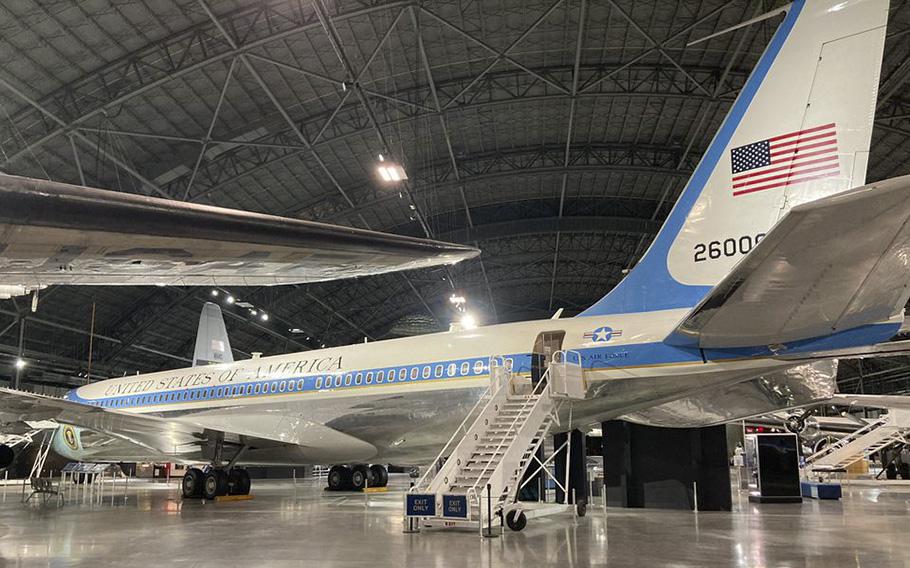 SAM 26000, a customized Boeing 707, served as Air Force One for eight presidents, Kennedy through Clinton.