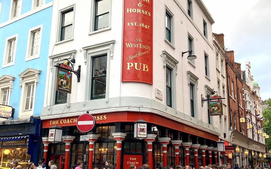 Among the Elizabeth Line’s stops are Tottenham Court Road station, which makes Soho pubs such as the Coach & Horses more accessible. 