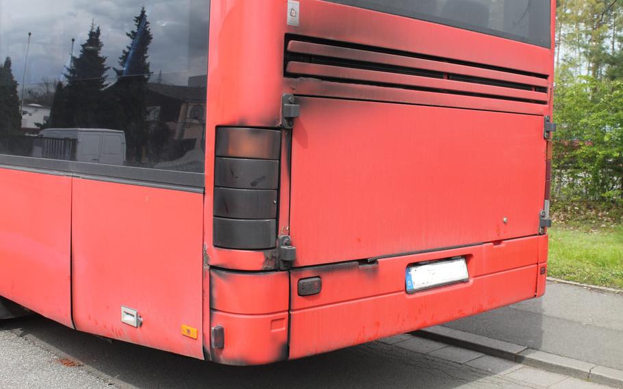 A bus that was under contract to transport Defense Department school students was removed from operation April 25, 2023, by police in Kaiserslautern, Germany. A routine roadside inspection revealed a litany of safety violations.