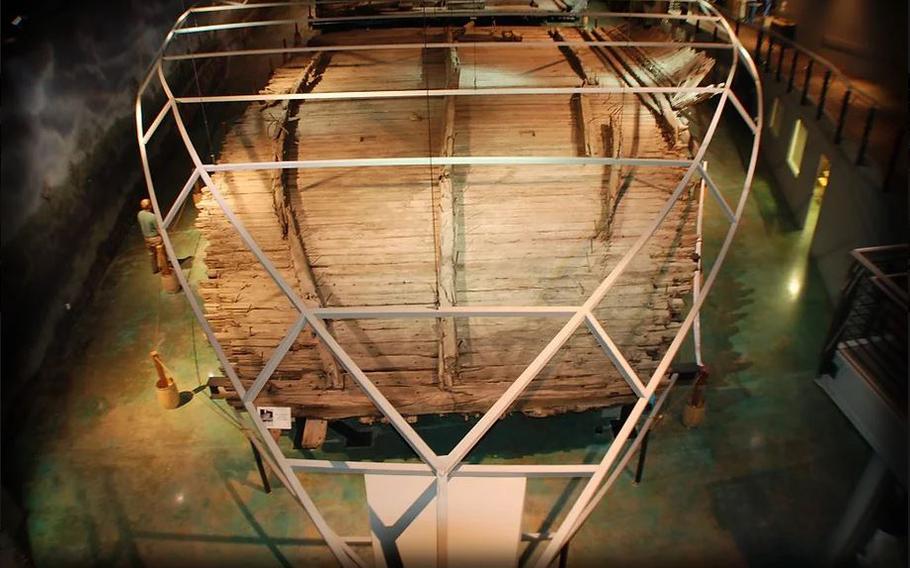The ironclad ship named the CSS Jackson was set ablaze and adrift until it found its way to the bottom of the Chattahoochee River in 1865. The ship was excavated nearly a century later.
