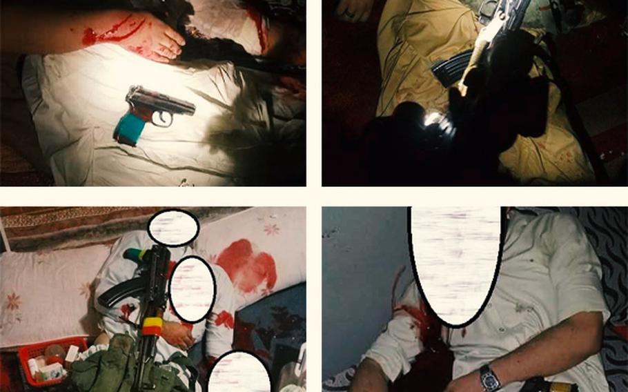 The 02 unit posted photographs on the NDS Facebook page of four brothers with weapons on their bodies and their faces redacted.