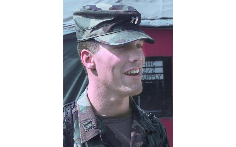 Mayor of Camp Bedrock, CAPT David Millner of the HHC, 2-2 Infantry. His job as mayor is to mediate complaints — to make sure people are being “good neighbors”.