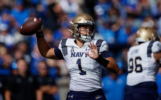 Tai Lavatai started the first eight games for Navy in 2022 before missing the remainder of the season with a knee injury.