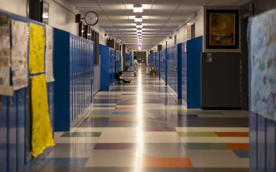 Students walk the hallways Wednesday, Nov. 8, 2023, at Bronzeville Classical School. 