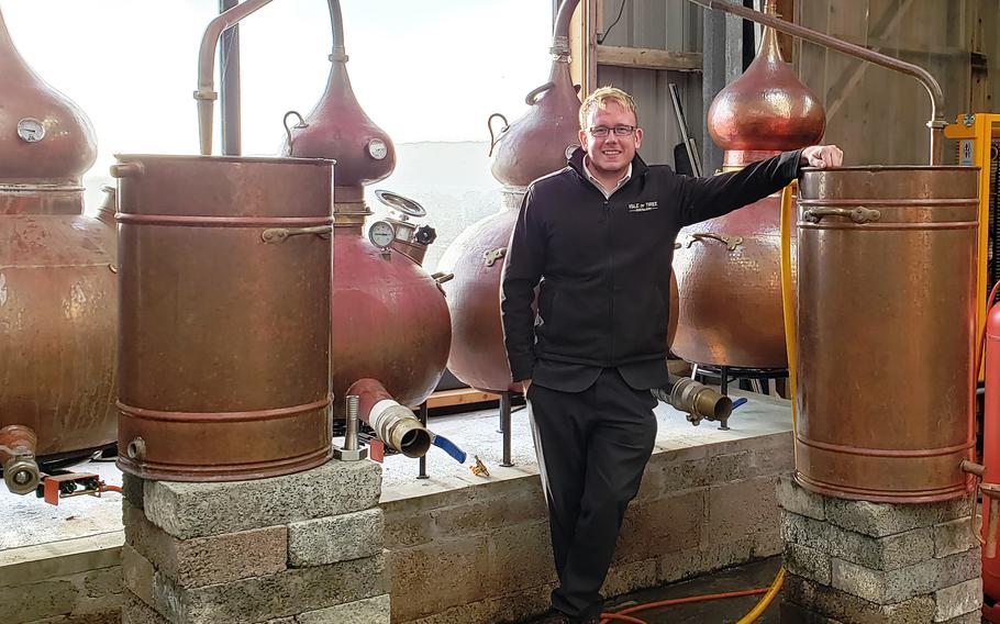 Musician Ian Smith and a bandmate in 2019 opened the Isle of Tiree Distillery, the island’s first such legal business in more than 200 years. 