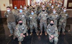 A team of military medical personnel has landed at Rhode Island Hospital to bolster the hospital's response to surging COVID infections.