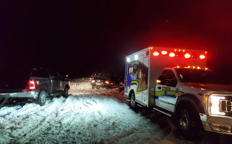 The sheriff’s office deployed its hovercraft, snowmobiles and drone to search the area with the help of the Michigan Department of Natural Resources and Whitefish EMS. The Coast Guard joined the search with a helicopter and airboat.