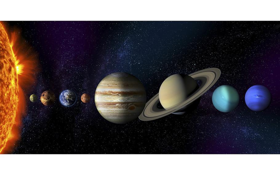 More than half the solar system’s planets will align Monday in a rarely seen spectacle. 