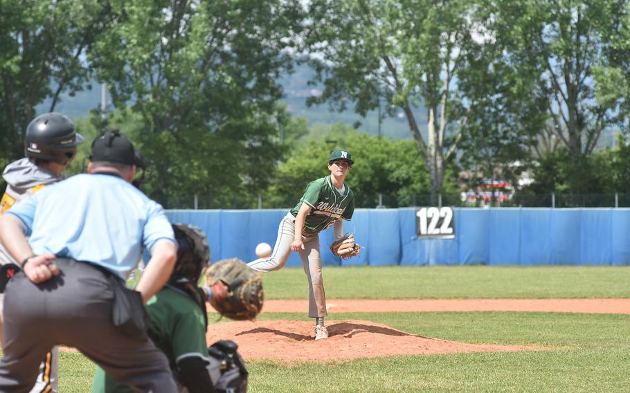 Naples’ Kenny Pirches started the second game of a doubleheader against Vicenza on Saturday, April 20, 2024, and didn’t allow a run in three innings of work.