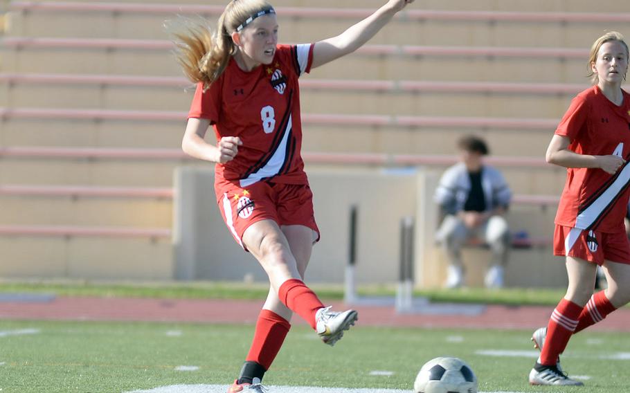 Nile C. Kinnick junior Bree Withers, whose first love is soccer, is trying cross country again after a few years off.