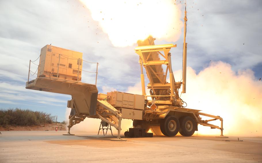 Soldiers from 69th Air Defense Artillery Brigade conducted Patriot missile live-fire training in November 2022 at McGregor Range Complex on Fort Bliss, Texas. 