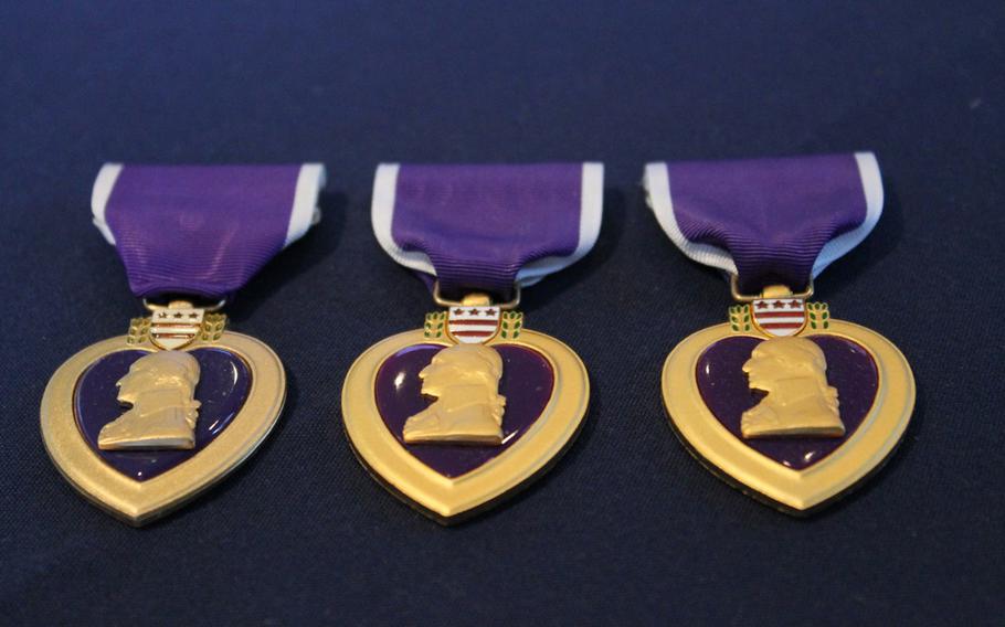 Purple Heart medals are awarded to service members who have been wounded or killed as a result of enemy action while serving in the military.