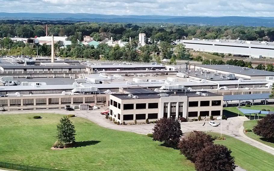 The Smith & Wesson corporate headquarters and manufacturing in Springfield, Mass.