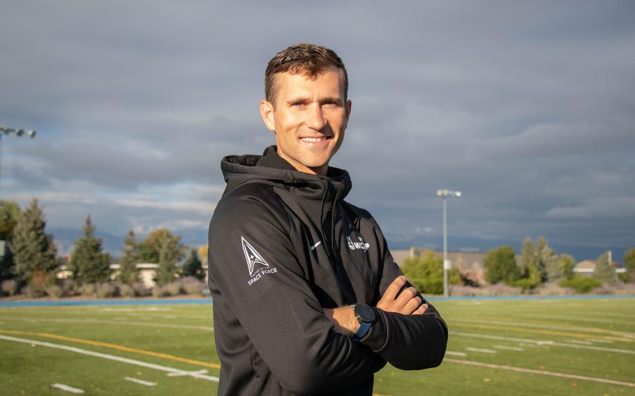 Air Force Airman 1st Class Daniel Michalski trains in the service’s World Class Athlete Program in Colorado Springs, Colo., for the 3000-meter steeplechase. He’s competing for the U.S. Olympic team that will go to Paris for the 2024 summer games.  