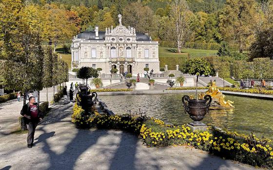 A view of Linderhof Palace from the park outside on October 17, 2021.


Immanuel Johnson/Stars and Stripes