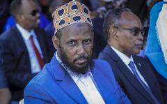 Former deputy leader of the al-Shabab extremist group, Mukhtar Robow, is appointed to the post of religious affairs minister, in the capital Mogadishu, Somalia Tuesday, Aug. 2, 2022. Robow was named a government minister by Somalia's new administration on Tuesday in what some call a chance to persuade fighters to denounce violence. (AP Photo/Farah Abdi Warsameh)