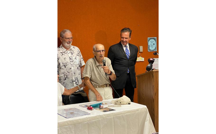 Bob Ramos does not turn 101 until Aug. 23 but he’s already received quite the early birthday present. He received six military medals to honor his service during World War II.