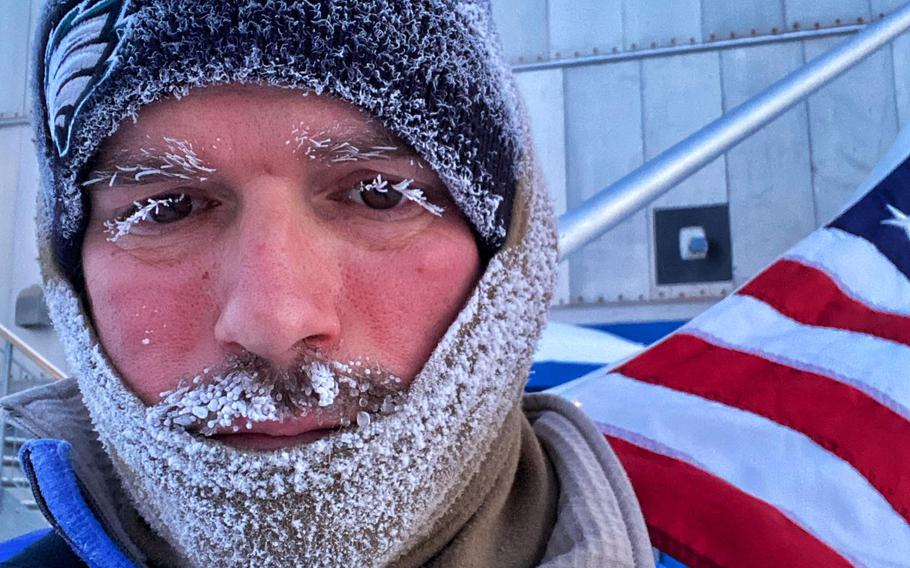 Master Sgt. Trevor Derr often ran in subfreezing temperatures while stationed at Thule Air Base in Greenland from September 2020 to July 2021. Derr, the flight chief of the 721st Aircraft Maintenance Squadron at Ramstein Air Base, has been running since 2018 to honor his friend, Tech. Sgt. Daniel Swaney, who died by suicide in 2015 while suffering from post-traumatic stress disorder. He also runs to raise awareness of PTSD.