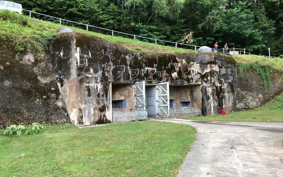 One of the entrances to the Simserhof fortification in eastern France. The underground complex, which was part of the Maginot Line of defenses that ran along France's eastern border, produced its own electricity, had air filters that ran 24/7, and enough food and drinks for soldiers to live underground for months.