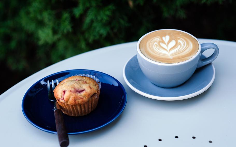 Cafe D-13 in western Tokyo offers a selection of espresso-based, and filtered, pour-over coffee drinks as well as a small selection of non-caffeinated drinks, baked goods and food.